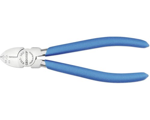 Pince coupante de côté avec manche bleu