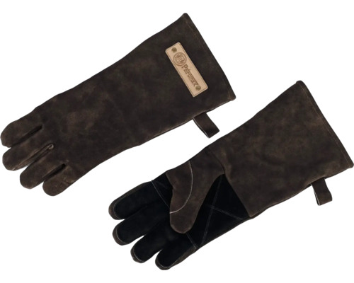 Zwei Grillhandschuhe aus Leder