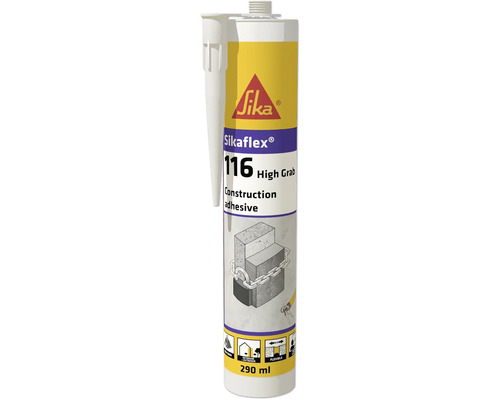 Colle de montage et de construction Sikaflex®-116 High Grab 290 ml