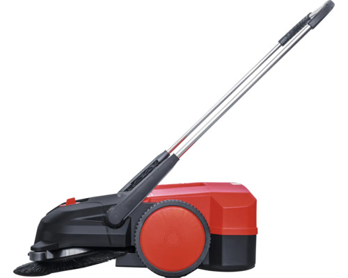 Balayeuse avec poignée et boîtier rouge et noir