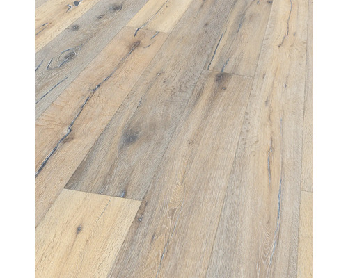 Gros plan d''un parquet posé.