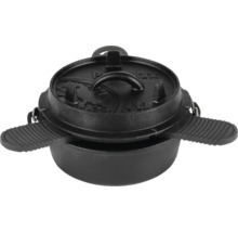 Gusseiserner Dutch Oven mit Deckel und Griff
