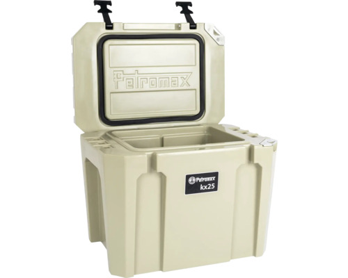 Glacière Petromax kx25 avec couvercle ouvert