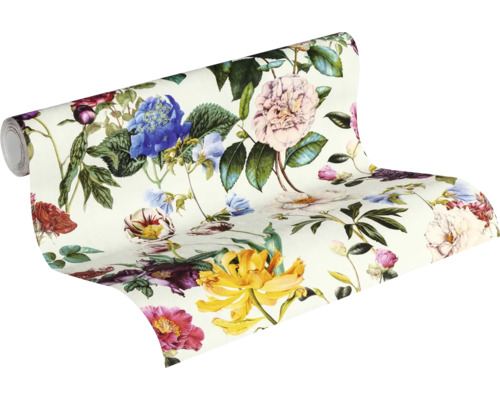 Tapetenrolle mit floralem Muster