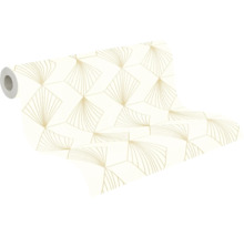 Tapetenrolle mit geometrischem Fächermuster