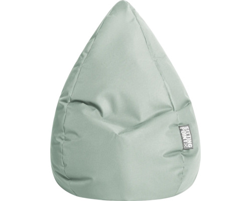 Pouf coussin Sitting Point Beanbag Brava XXL env. 300 litres eucalyptus 80x130 cm Pouf poire avec logo Sitting Point