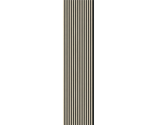 Panneau acoustique chêne plaxé sur un côté 2670 x 572 x 19 mm Panneau acoustique chêne plaxé sur un côté 2670 x 572 x 19 mm