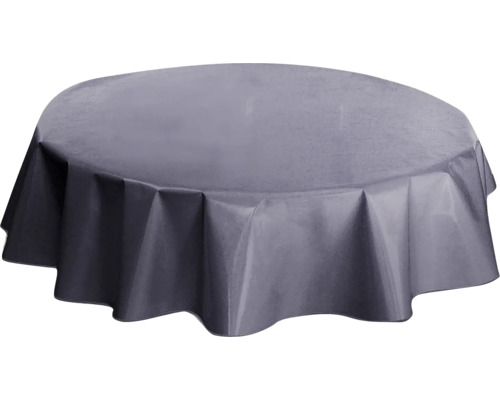 WDK Lacktischdecke dunkelgrau Ø 160 cm