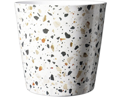 Blumentopf mit Terrazzo Muster