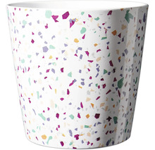 Blumentopf mit Terrazzo-Muster
