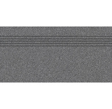 Marche de bloc grise avec quatre rainures