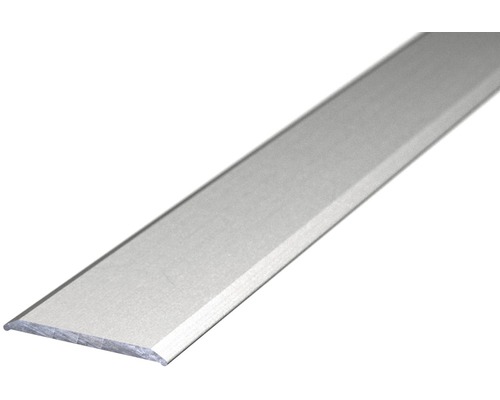 Barre de seuil aluminium argenté autocollant 24 x 1000 mm