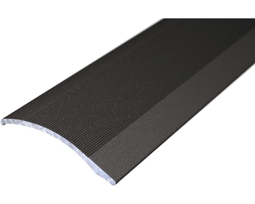 Barre de seuil multi niveaux aluminium gris métallique autocollant 38 x 1000 mm