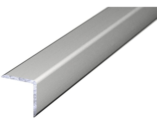 Profilé d'angle alu autocollant argent 15 x 15mm x 270 cm