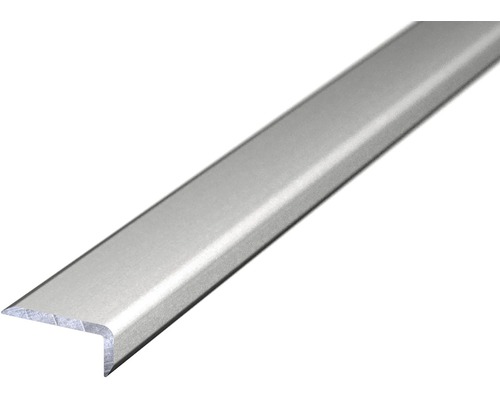 Profilé d'angle alu autocollant argent 15 x 6,5mm x 270 cm