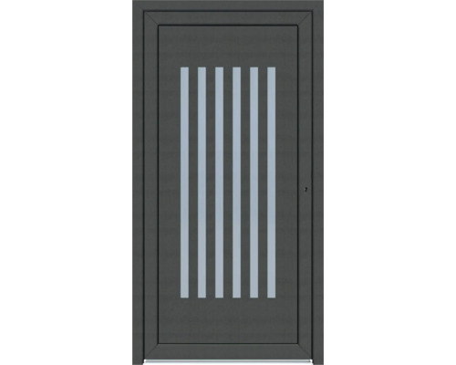 Haustür mit Lichtausschnitt und Rahmen