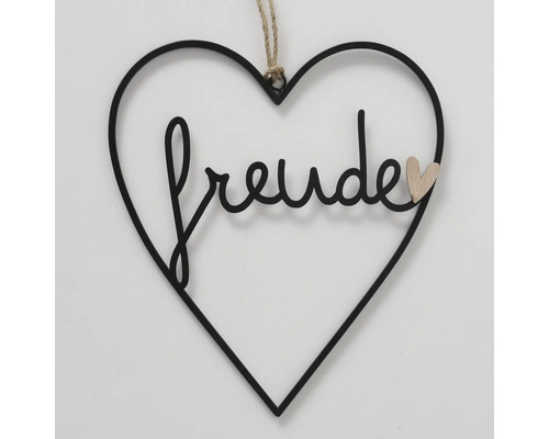 Cœur décoratif avec l''inscription Freude et un petit cœur appliqué
