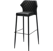 Barhocker mit Rückenlehne und Fußstütze