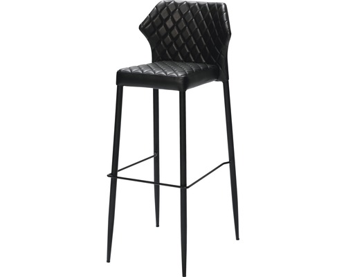 Barhocker mit Rückenlehne und Fußstütze