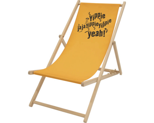 Chaise de plage Yippie bois orange
