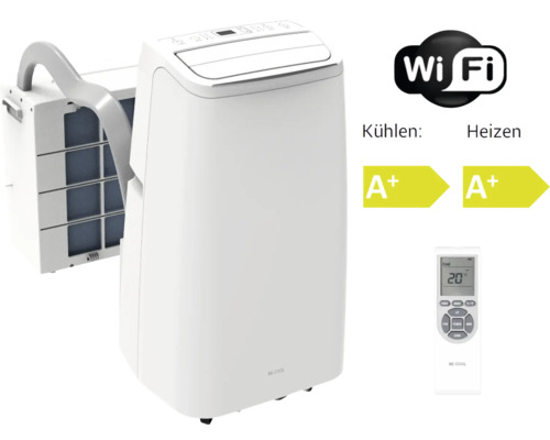 Climatiseur mobile avec fonction Wi-Fi, classe d''efficacité énergétique A+, télécommande incluse
