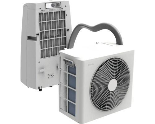 Climatiseur mobile avec unité extérieure et écran