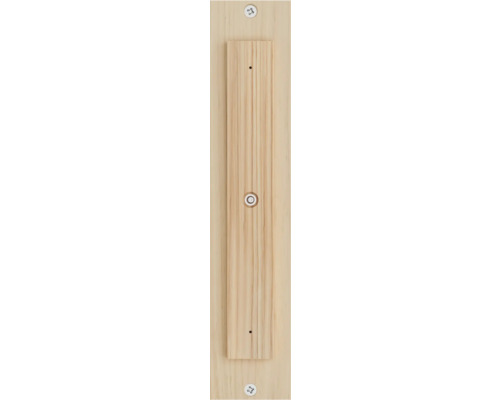 Plaque en bois avec vis et trous