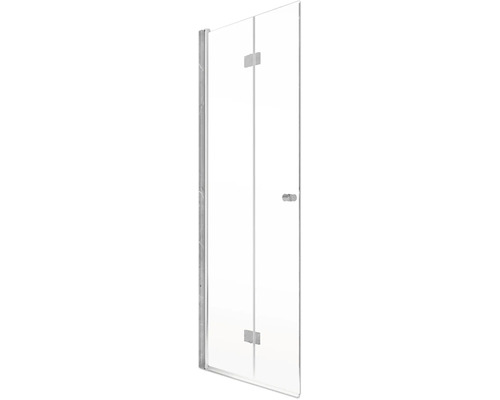 Duschabtrennung mit klarem Glas und Beschlägen