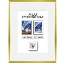 Cadre photo en aluminium pour deux photos de différentes tailles