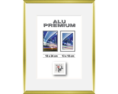 Cadre photo en aluminium pour deux photos de différentes tailles