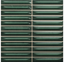 Carreaux muraux rectangulaires verts pour l''intérieur.