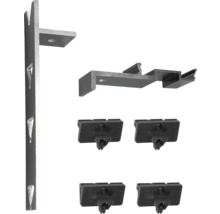 H-CLICK Blendenhalter 120 inklusive Adapter und Schrauben für zwei Dielen; 4 Stück