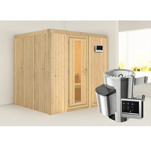 Sauna mit Saunaofen und Saunasteuerung