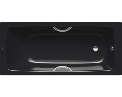 Baignoire noire avec poignées