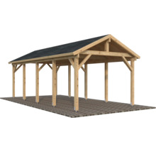 Carport en bois avec toit