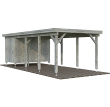 Carport en bois avec débarras