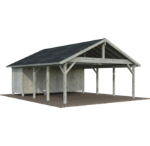 Carport aus Holz mit Dach