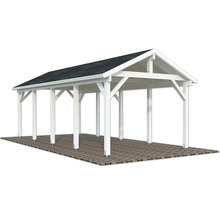 Carport en bois indépendant avec toit