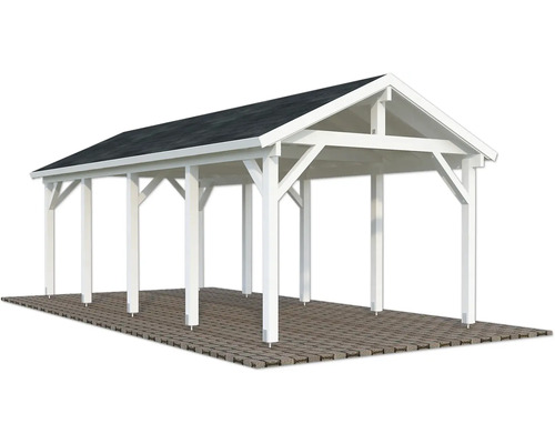 Carport en bois indépendant avec toit