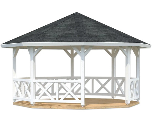 Pavillon de jardin avec cadre en bois et toit