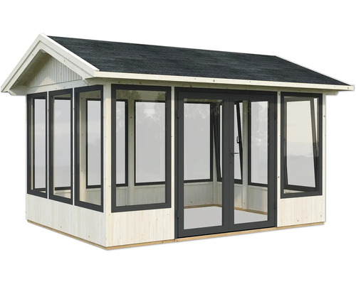 Holz Gartenhaus mit Fenstern und Doppeltür