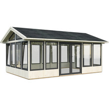 Pavillon de jardin avec fenêtres et porte double