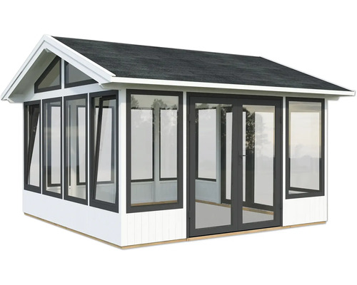 Gartenhaus mit Fenstern und Doppeltür