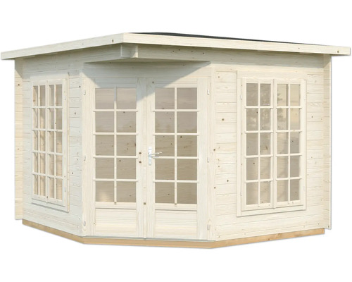 Abri de jardin avec double porte et fenêtres