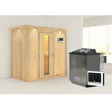 Sauna mit Saunaofen und Steuerung