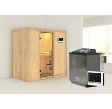 Sauna mit Saunaofen und Steuerung