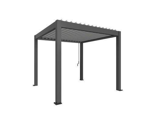 Pergola avec toit à lamelles en métal