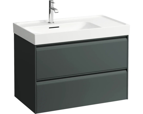 Meuble sous-lavabo avec deux tiroirs et lavabo à poser