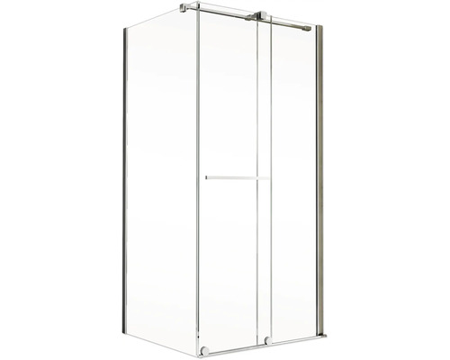 Cabine de douche avec porte coulissante en verre