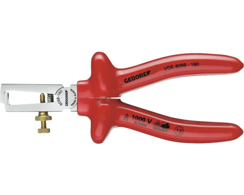 Pince à sertir VDE Gedore pour embouts de câbles, convient aux fils jusqu''à 160 millimètres